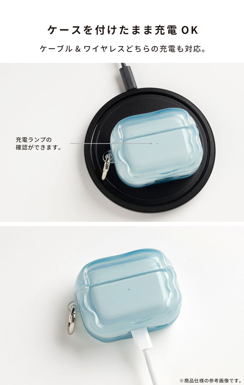 [AirPods Pro(第2/1世代)専用]PHONEAR なみ型 AirPodsケース macaron