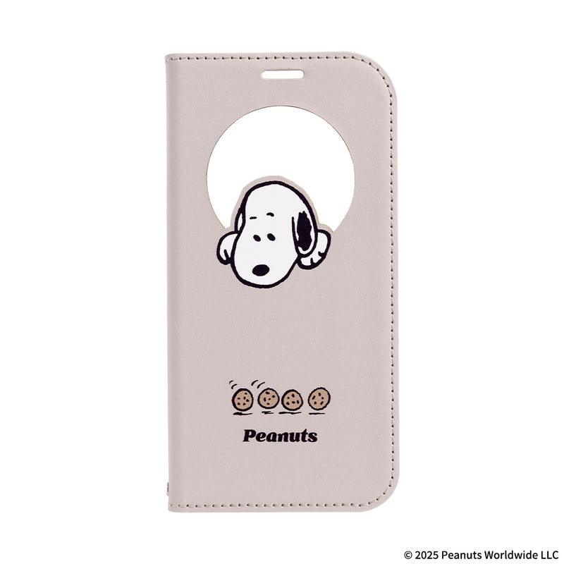 [iPhone 17/16専用]PEANUTS/ピーナッツ CERTA フリップ窓付きダイアリーケース