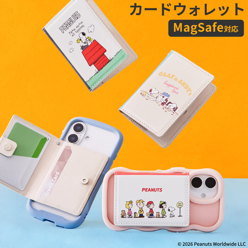 PEANUTS/ピーナッツ BookType MagSafe対応カードウォレット