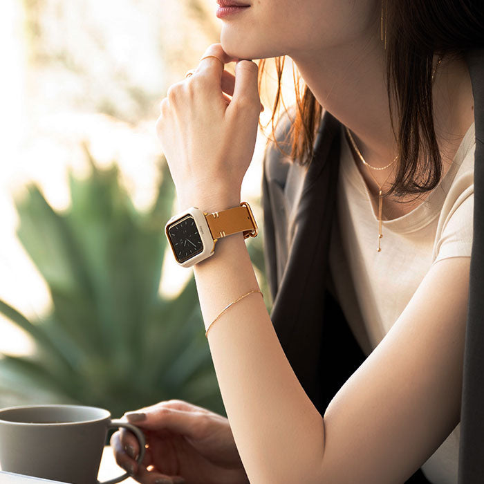 【Apple Watch Series 11/10/9/SE(第3/2/1世代)/8/7/6/5/4(40-42mm)/3/2/1(38mm)専用】salisty noble レザーバンド