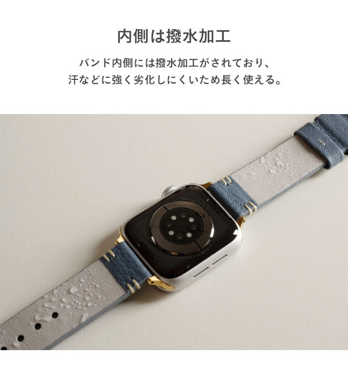 【Apple Watch Series 11/10/9/SE(第3/2/1世代)/8/7/6/5/4(40-42mm)/3/2/1(38mm)専用】salisty noble レザーバンド
