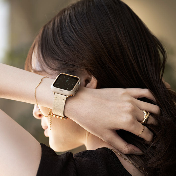 【Apple Watch Series 11/10/9/SE(第3/2/1世代)/8/7/6/5/4(40-42mm)/3/2/1(38mm)専用】salisty noble レザーバンド