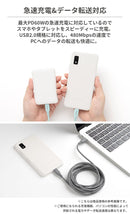 humor カラフルタイプCケーブル USB 2.0 CABLE TYPE-C to TYPE-C 2.0m