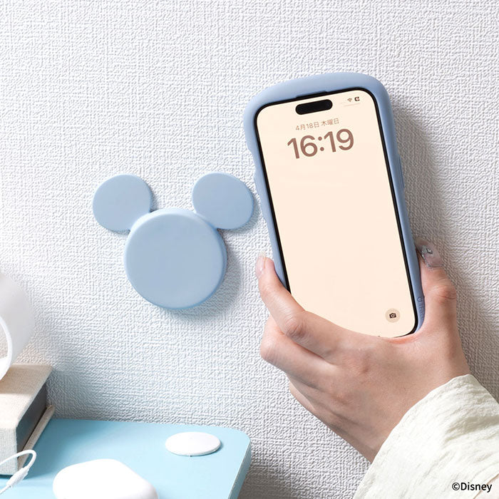 ディズニーキャラクター MagSafe対応 Wall Mounted スマートフォンホルダー(ミッキーアイコン)