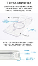 【新】[iPhone 15/14/13専用] HIGHER MagSafe対応 ハイブリッドケース(クリア)