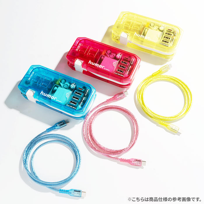 humor USB 2.0 CABLE TYPE-C to TYPE-C 1.0m(クリア)