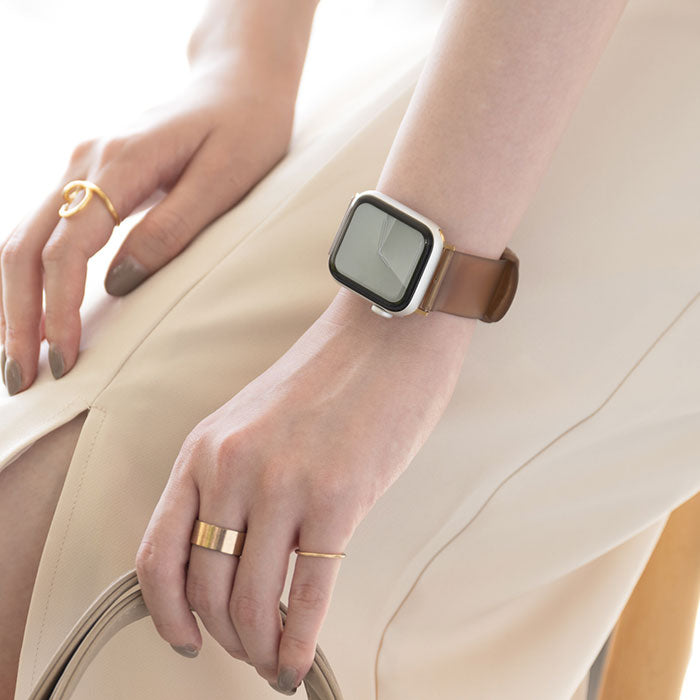 【Apple Watch Series 11/10/9/SE(第3/2/1世代)/8/7/6/5/4(40-42mm)/3/2/1(38mm)専用】salisty(サリスティ)クリアカラーバンド