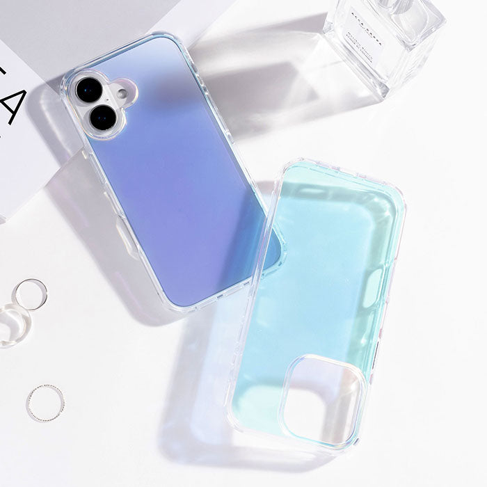 [iPhone 17/17 Pro/16/16e専用]HIGHER  ハイブリッドケース(オーロラ)