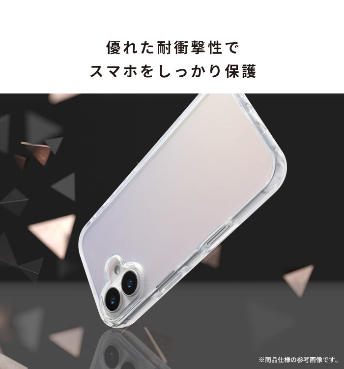 [iPhone 17/17 Pro/16/16e専用]HIGHER  ハイブリッドケース(オーロラ)