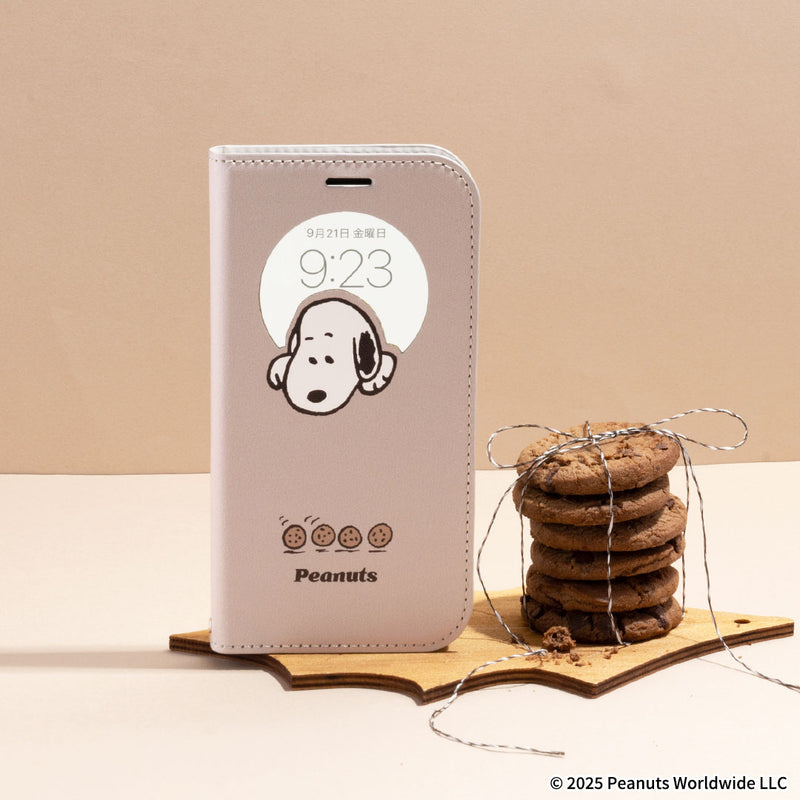 [iPhone 17/16専用]PEANUTS/ピーナッツ CERTA フリップ窓付きダイアリーケース