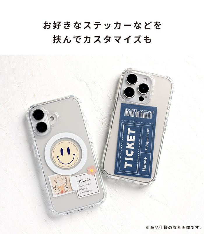 [iPhone 16/16 Pro/16e]HIGHER  ハイブリッドケース(クリア)