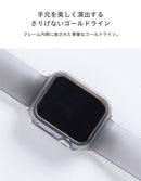 [Apple Watch Series 9/8/7/SE(第3/2/1世代)/6/5/4専用]salisty Apple Watch クリアカラーハードフレーム