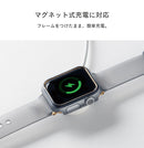 [Apple Watch Series 9/8/7/SE(第3/2/1世代)/6/5/4専用]salisty Apple Watch クリアカラーハードフレーム