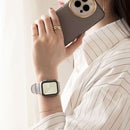 [Apple Watch Series 9/8/7/SE(第3/2/1世代)/6/5/4専用]salisty Apple Watch クリアカラーハードフレーム