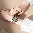 [Apple Watch Series 9/8/7/SE(第3/2/1世代)/6/5/4専用]salisty Apple Watch クリアカラーハードフレーム