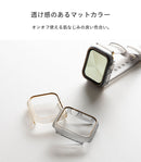 [Apple Watch Series 9/8/7/SE(第3/2/1世代)/6/5/4専用]salisty Apple Watch クリアカラーハードフレーム