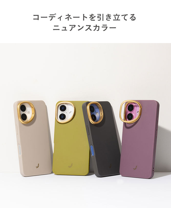 [iPhone 16/15/14/13専用]salisty(サリスティ)カメラホールスタンド 耐衝撃ハードケースノベルティセット