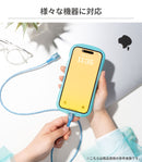 humor USB 2.0 CABLE TYPE-C to TYPE-C 2.0m(クリア)