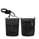 【新】クルミボタンフラップスマホショルダーポーチ(グレージュ)