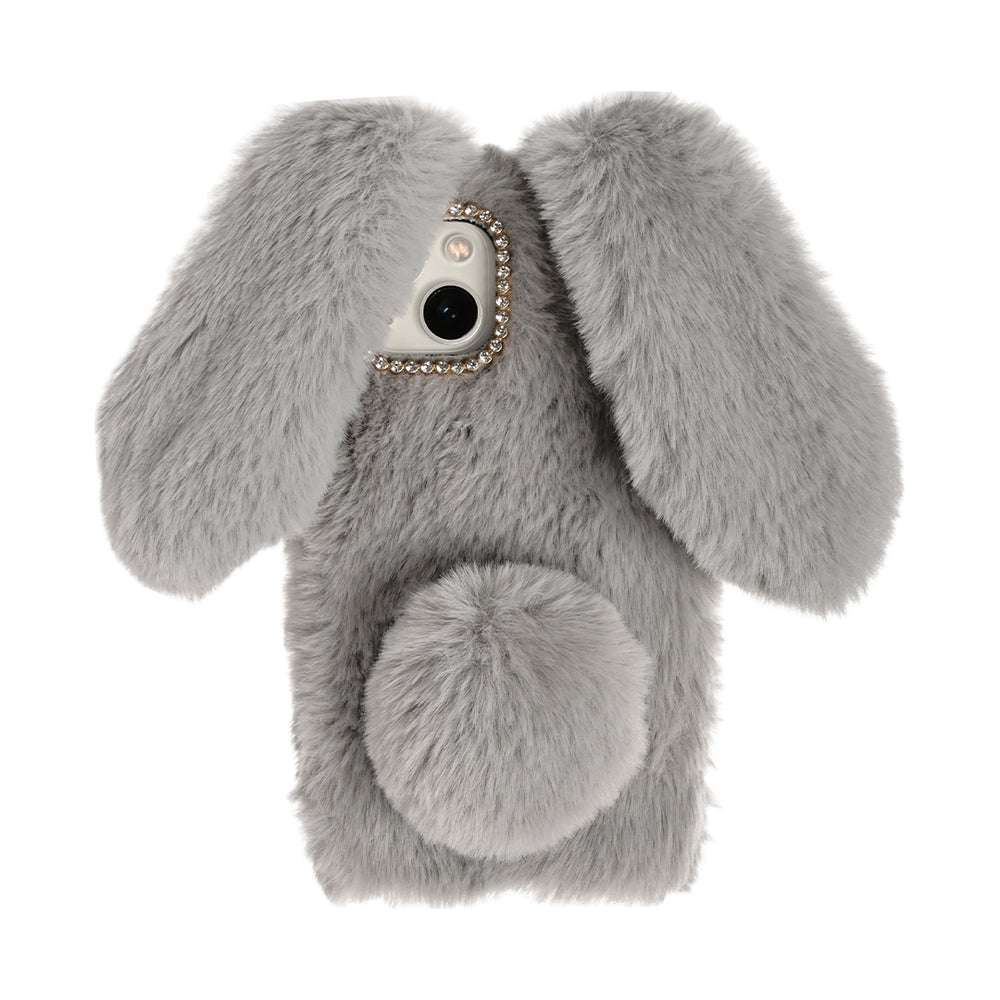 iPhone 16/15/14/13専用]ファースマホケース(ラビット)