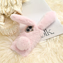 [iPhone 16/15/14/13専用]ファースマホケース(ラビット)