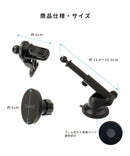 DIVAID マグネット吸着対応 ワイヤレス充電車載ホルダー(ブラック)