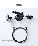 DIVAID マグネット吸着対応 ワイヤレス充電車載ホルダー(ブラック)