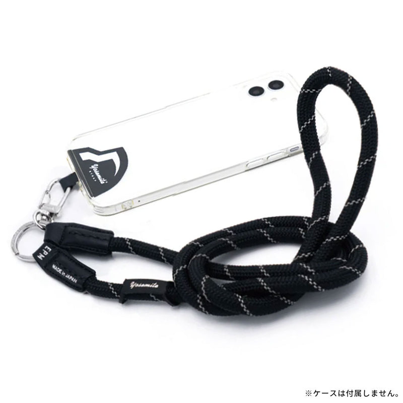 YOSEMITE MOBILE STRAP ブラック　ヨセミテ　ストラップ YOSEMITE ヨセミテ MOBILE STRAP LEATHER