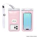 [各種スマートフォン対応]ちいかわ/DIVAID フローティング防水ケース ワイドサイズ ショルダーストラップ(フェイス)