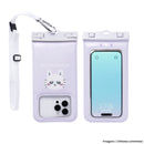 [各種スマートフォン対応]ちいかわ/DIVAID フローティング防水ケース ワイドサイズ ショルダーストラップ(フェイス)