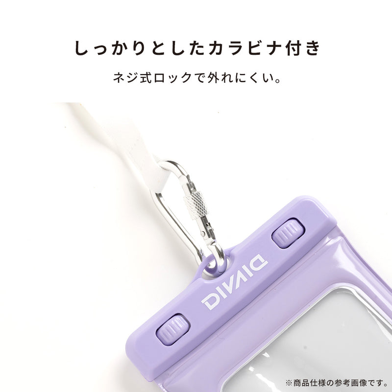 [各種スマートフォン対応]ちいかわ/DIVAID フローティング防水ケース ワイドサイズ ショルダーストラップ(フェイス)
