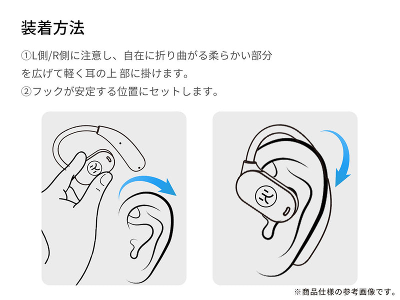 KING LUCKY Bluetooth5.3対応 オープンイヤー 完全ワイヤレスイヤホン i31pro Max