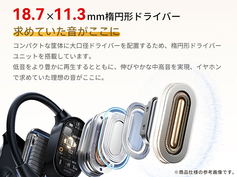 KING LUCKY Bluetooth5.3対応 オープンイヤー 完全ワイヤレスイヤホン i31pro Max