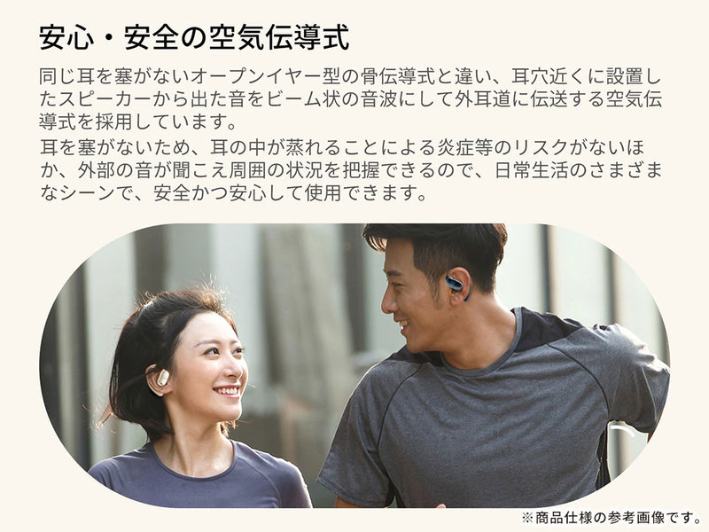 KING LUCKY Bluetooth5.3対応 オープンイヤー 完全ワイヤレスイヤホン i31pro Max