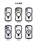 [iPhone 17/17Pro/17e/16/16Pro/16e/15専用]2026新生活セット iFace Reflection MagSynq 強化ガラスクリアケース＋保護フィルム＋グリップホルダーの3点セット