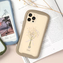 iFace Reflection 強化ガラス 透明 iphone クリアケース ベージュ