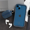 iFace Reflection 強化ガラス 透明 iphone クリアケース ネイビー