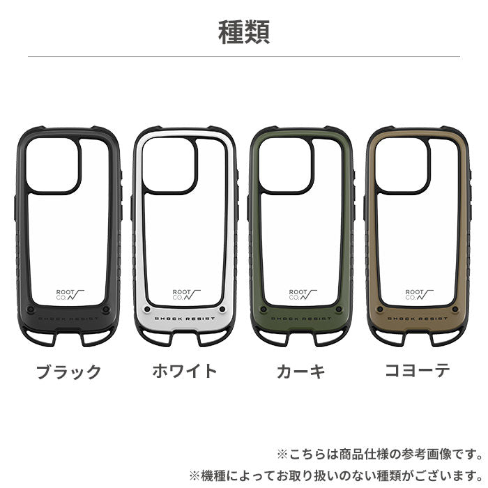 [iPhone 15/15 Pro専用]ROOT CO. GRAVITY Shock Resist Case +Hold.