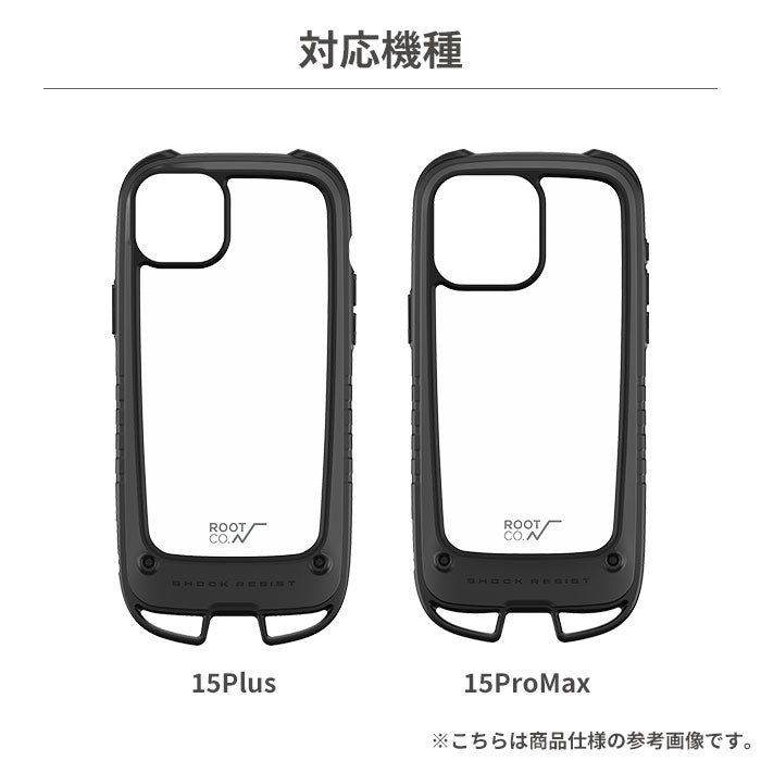 [iPhone 15 Plus/15 Pro Max専用]ROOT CO. GRAVITY Shock Resist Case +Hold.