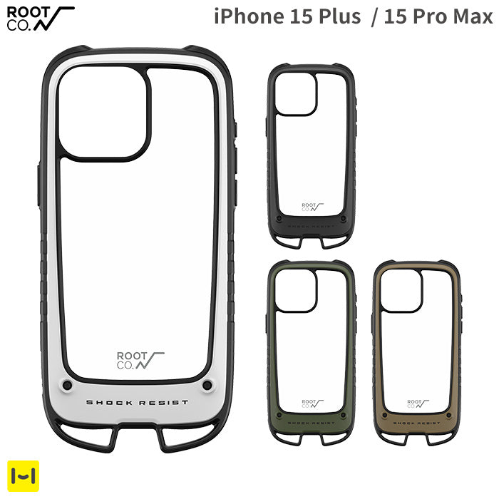 [iPhone 15 Plus/15 Pro Max専用]ROOT CO. GRAVITY Shock Resist Case +Hold.