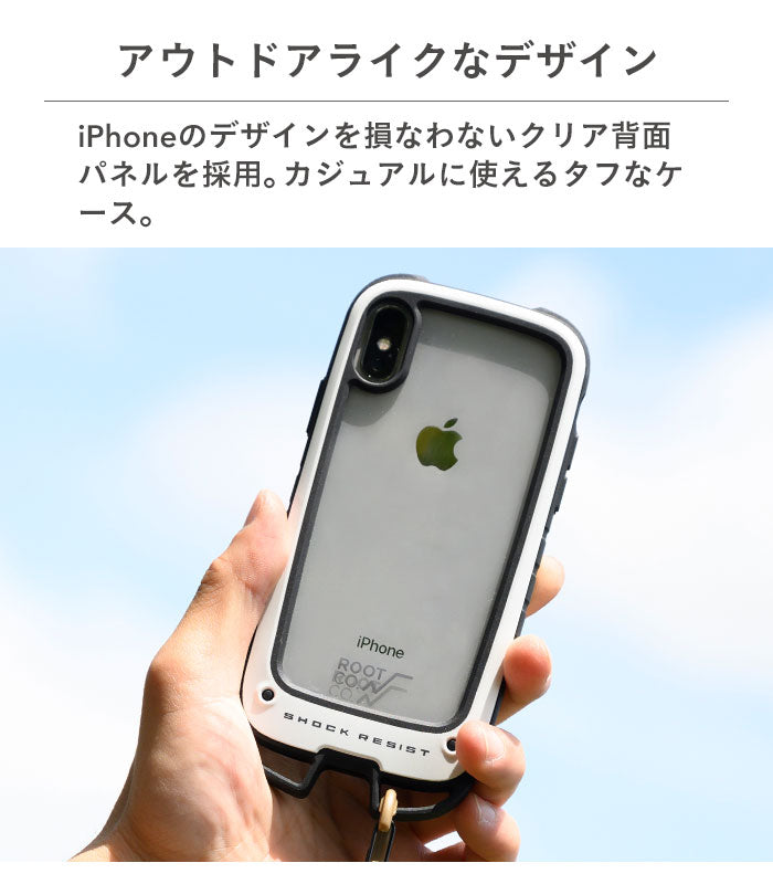 [iPhone 14/14 Pro/13 mini/13 Pro/12 mini/8/7/SE(第2/第3世代)専用]ROOT CO. Gravity Shock Resist Case +Hold.｜スマホケース・スマホカバー・iPhoneケース通販のHamee