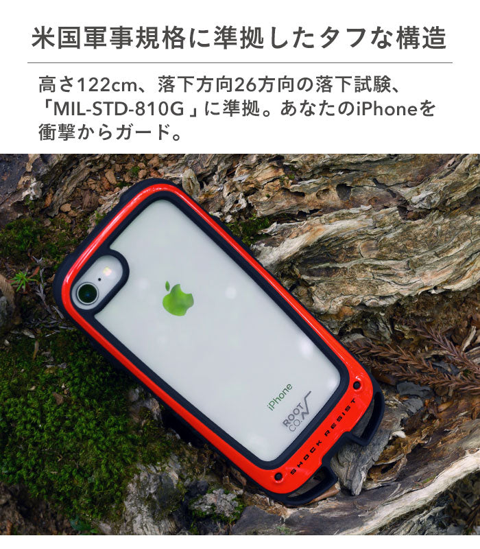 [iPhone 14/14 Pro/13 mini/13 Pro/12 mini/8/7/SE(第2/第3世代)専用]ROOT CO. Gravity Shock Resist Case +Hold.｜スマホケース・スマホカバー・iPhoneケース通販のHamee