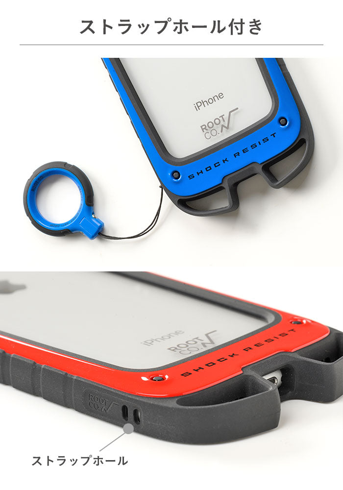 [iPhone 14/14 Pro/13 mini/13 Pro/12 mini/8/7/SE(第2/第3世代)専用]ROOT CO. Gravity Shock Resist Case +Hold.｜スマホケース・スマホカバー・iPhoneケース通販のHamee