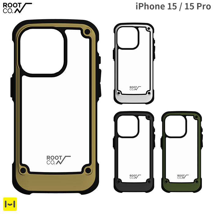 iPhone 15/15 Pro専用]ROOT CO. GRAVITY Shock Resist Tough & Basic Case.