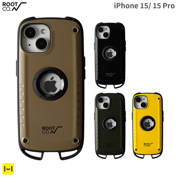 [iPhone 15 /15 Pro専用]ROOT CO. GRAVITY Shock Resist Case Rugged.