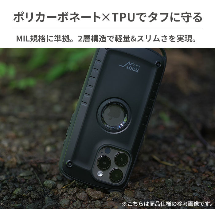 [iPhone 15 /15 Pro専用]ROOT CO. GRAVITY Shock Resist Case Rugged.