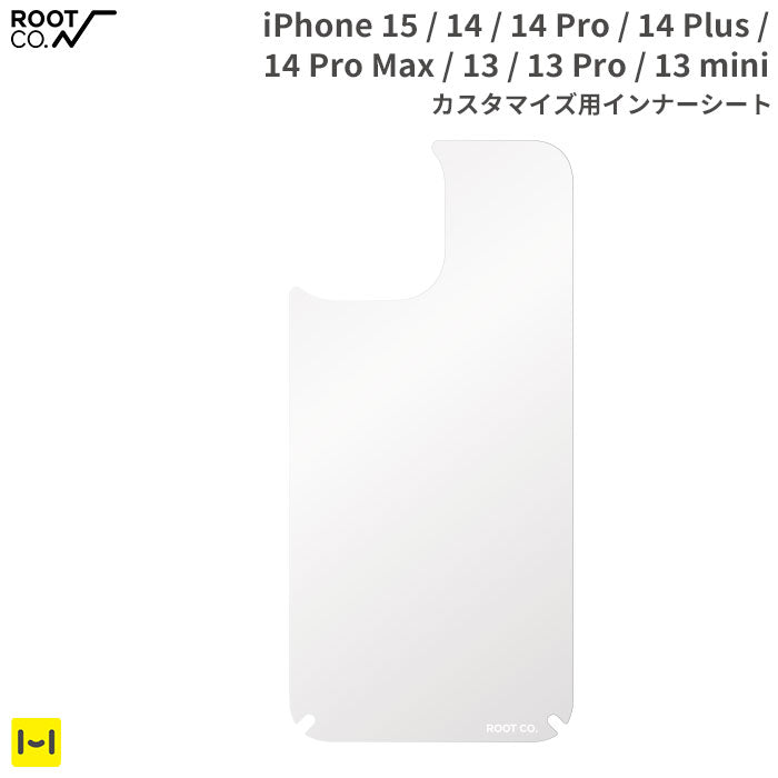 【iPhone 15/14/14 Pro/14 Plus/14 Pro Max/13/13 mini/13 Pro専用】ROOT CO. PLAY INNER SHEET(クリア)
