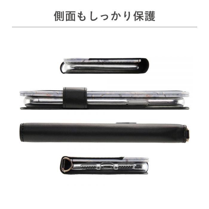 [iPhone11 iPhoneケース]手帳型レザー風 iPhoneケース花柄ハンドストラップ付｜スマホケース・スマホカバー・iPhoneケース通販のHamee