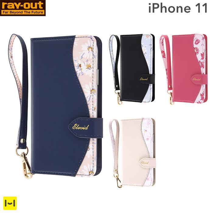 [iPhone11 iPhoneケース]手帳型レザー風 iPhoneケース花柄ハンドストラップ付｜スマホケース・スマホカバー・iPhoneケース通販のHamee