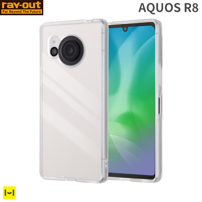 [AQUOS R8専用]ray-out レイ・アウト ハイブリッドケース(クリア)